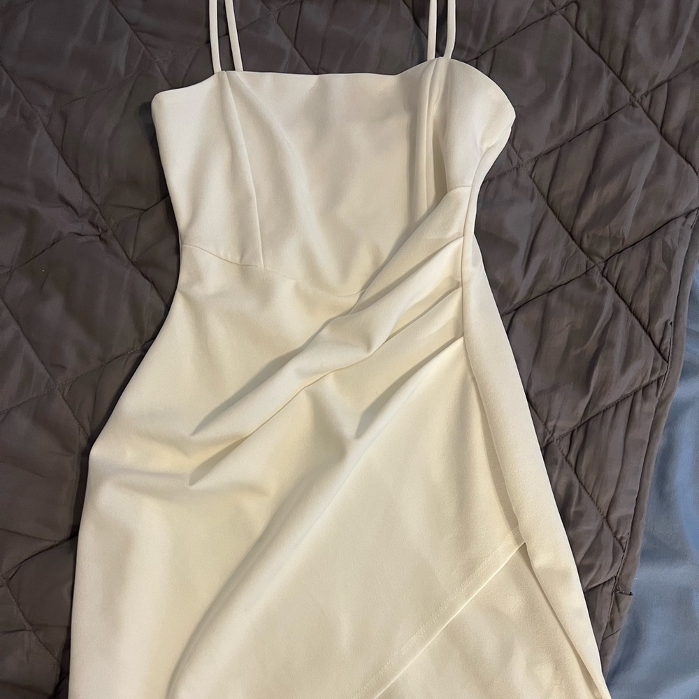 White mini dress